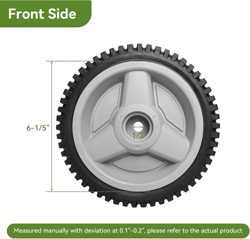 ranwin 532401274 Front Drive Wheels Fit for HU Mower - Front Drive Tires Wheels Fit for HU Self Propelled Lawn Mower Tractor, Wheel for HU700F, 2 Pack - Image 3